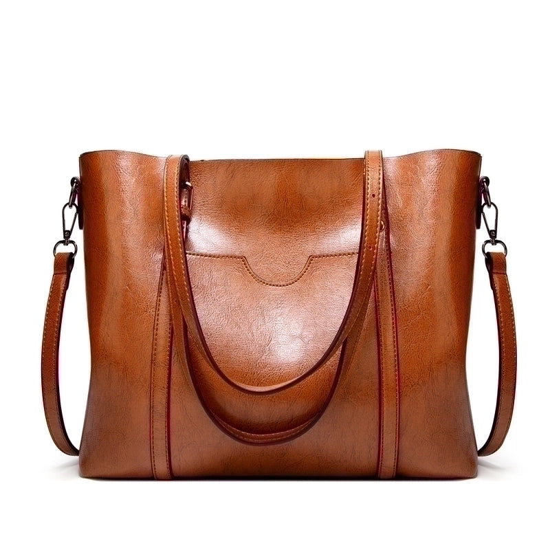 Women's Large All Seasons Pu Leather Fashion Tote Bag