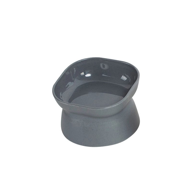 Double-sided Pet Feeding Bowl Oblique Mouth Protection Cervical Spine Dog Feeder Prevent Knocking Over High-legged Cat Feeding Basin