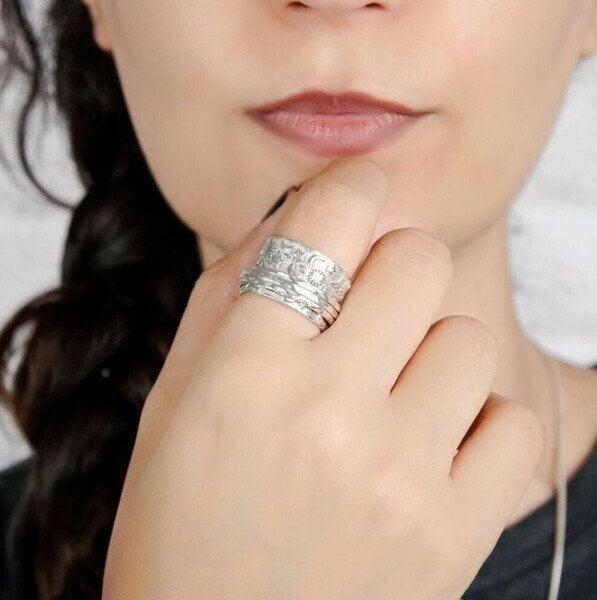 🔥Now Sale 49% OFF🎁Spinner Star Moon Sun Ring🌌