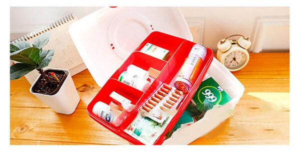 First aid box survival kit portable organizer (small)