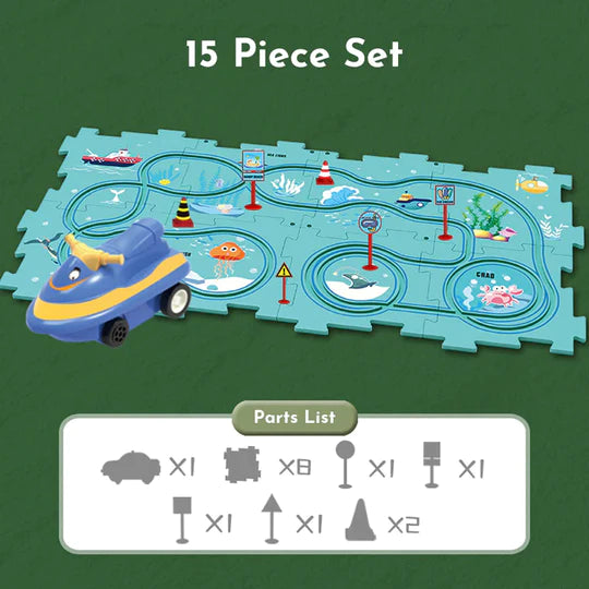 PuzzleRacer™ Kid's Car Track