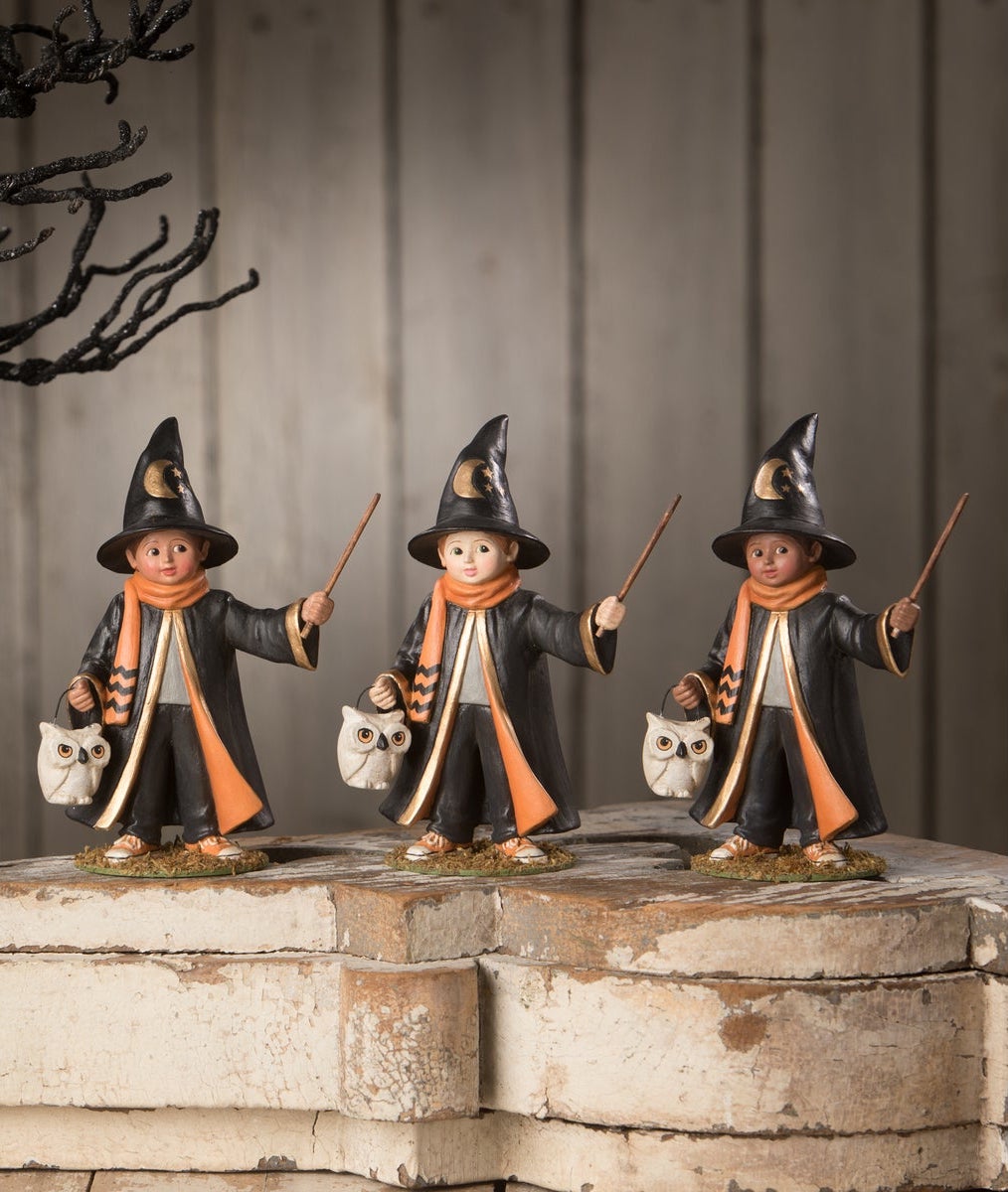 Halloween Wizard Lawrence Figurine