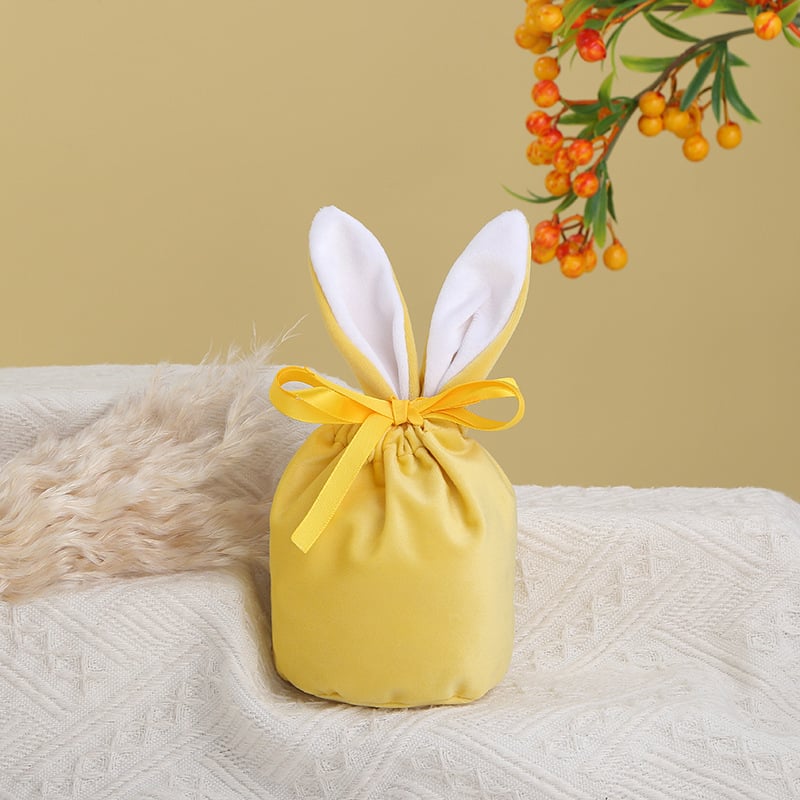 Easter Bunny Velvet Basket