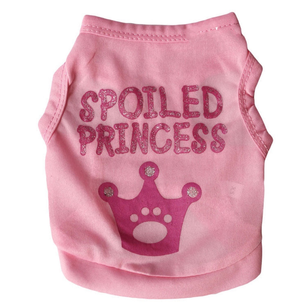 Princess Crown Printed Dog Vest