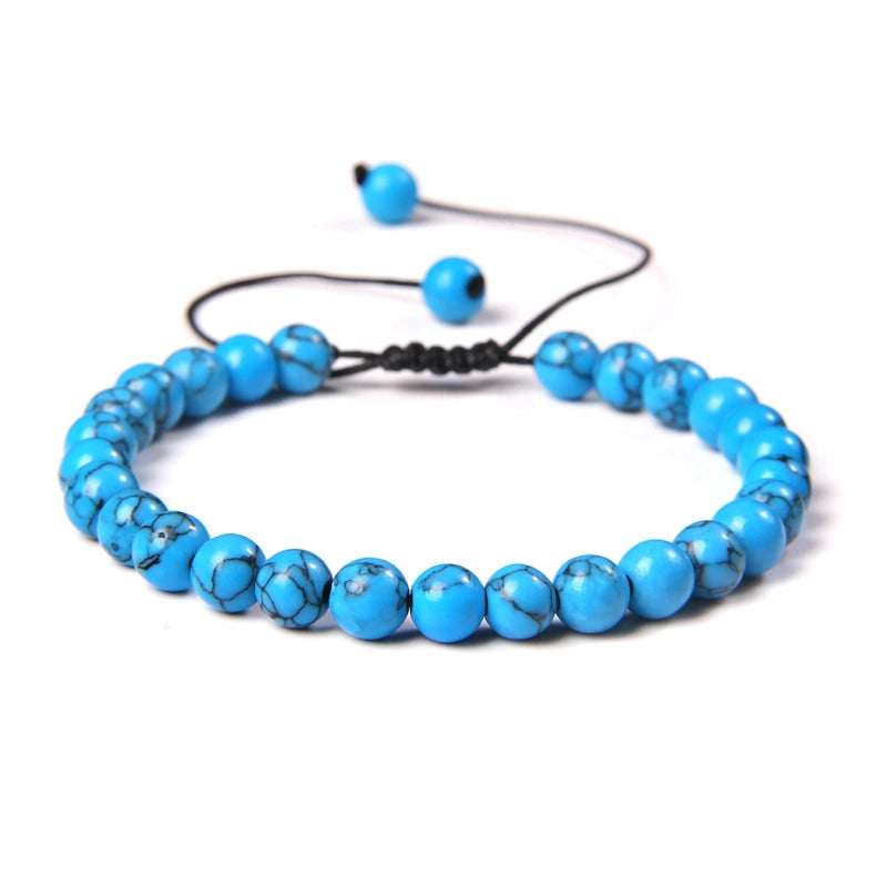 Fashion Crack Natural Stone Crystal Beaded Bracelets