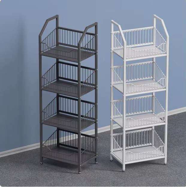 4 Layer Cart Bedside Mobile Snack Storage Rack