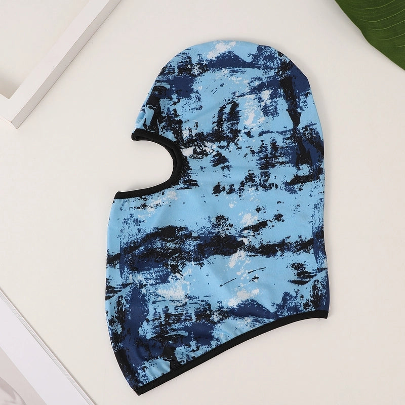 Unisex Casual Tropical Tie Dye Camouflage Printing And Dyeing Eaveless Sleeve Cap