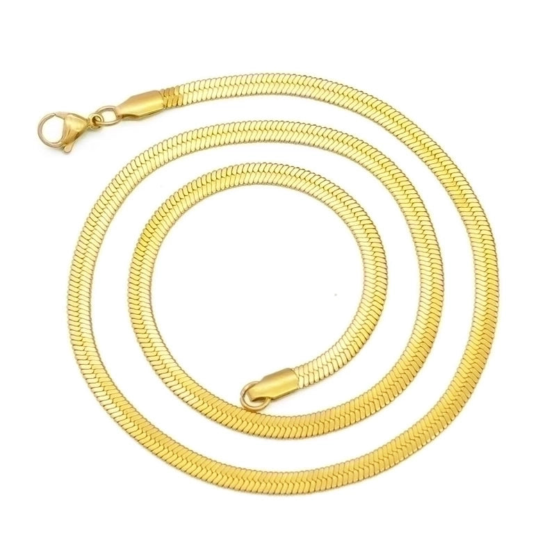 Minimalist Classic Style Geometric 201 Stainless Steel 18K Gold Plated Plating Necklace