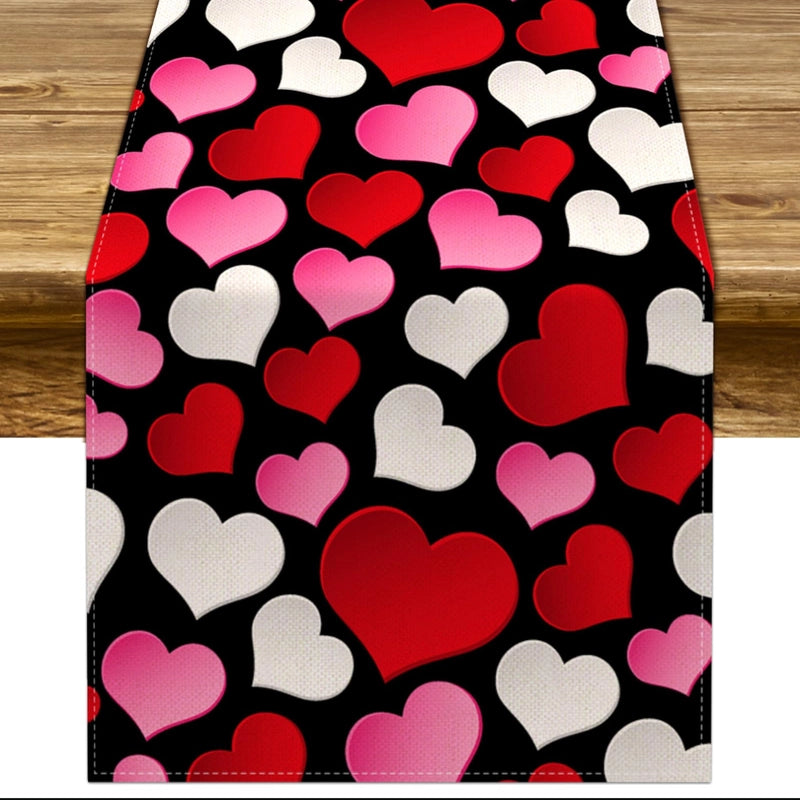 Valentine'S Day Casual Elegant Minimalist Letter Heart Shape Polyester Tablecloths