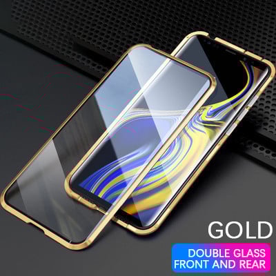 HOT SALE🔥 High Definition Magnetic Tempered Glass Double-sided Phone Case For Samsung