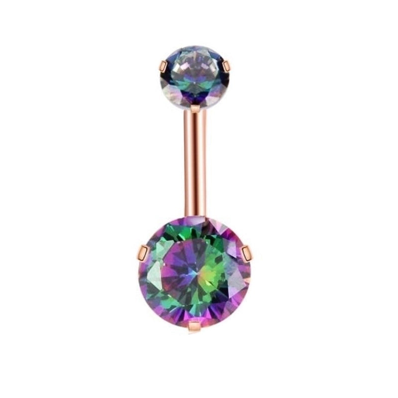 Minimalist Geometric Stainless Steel Plating Belly Ring 1 Piece