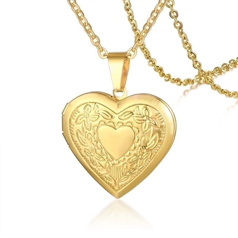 Fashion Letter Heart Shape 201 Stainless Steel 18K Gold Plated Plating Stainless Steel Necklaces