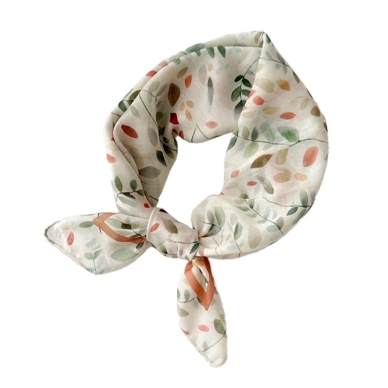 Women's Preppy Style Sweet Pastoral Fruit Polyester Kerchief