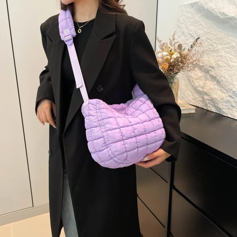 Women's Medium Nylon Embroidery Thread Vintage Style Classic Style Sewing Thread Square Zipper Cloud Shape Bag