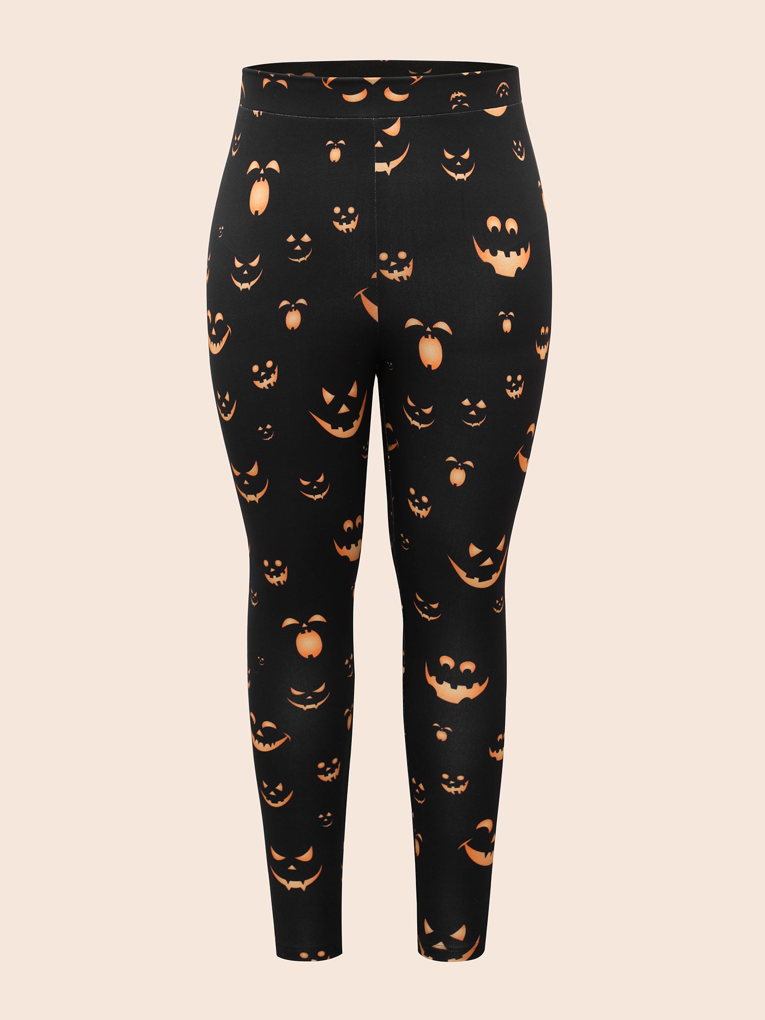Stretchy Jack-o-Lantern Leggings
