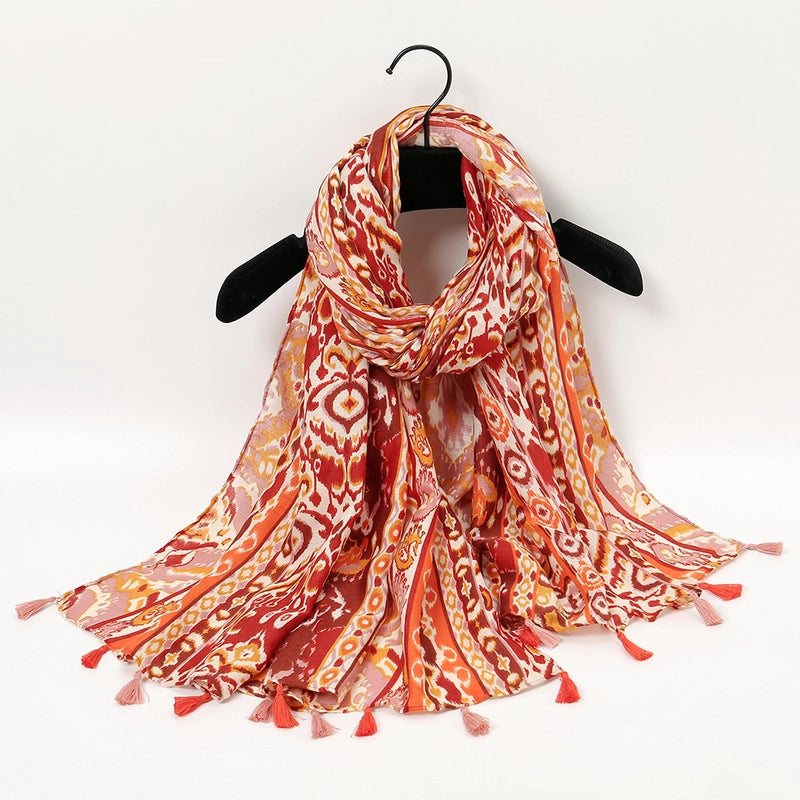 Unisex Vacation Sweet Geometric Polyester Scarf