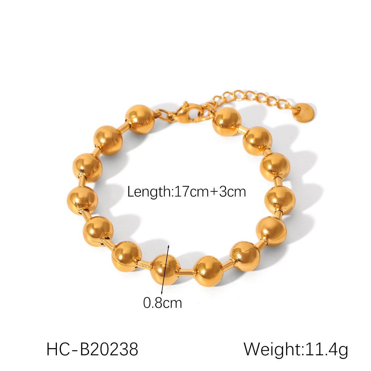 Ins Stainless Steel Bracelet Square Butterfly Shell Water Drop Zircon Flower Pig Nose Buckle 18K Gold Titanium Steel Jewelry