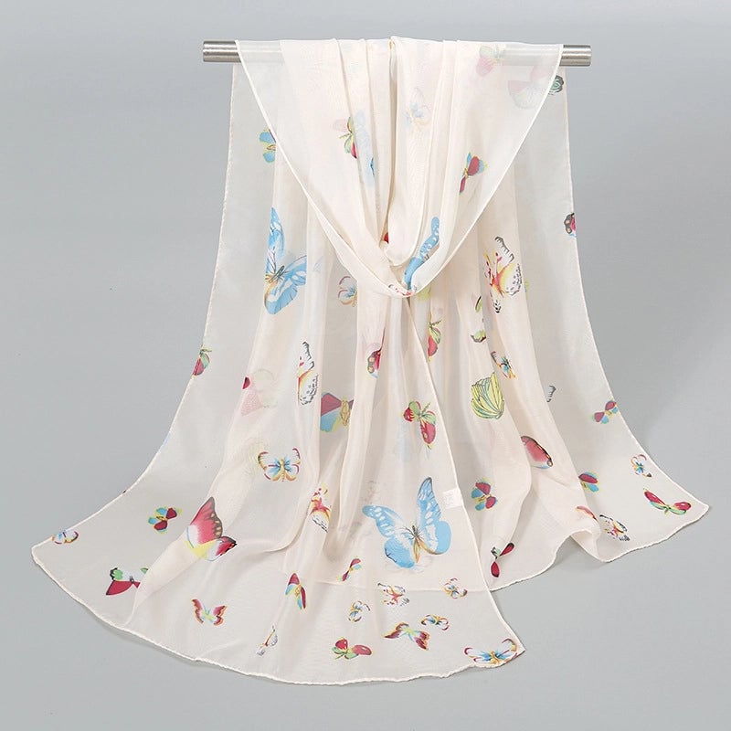 Women's Streetwear Solid Color Chiffon Scarves & Gloves