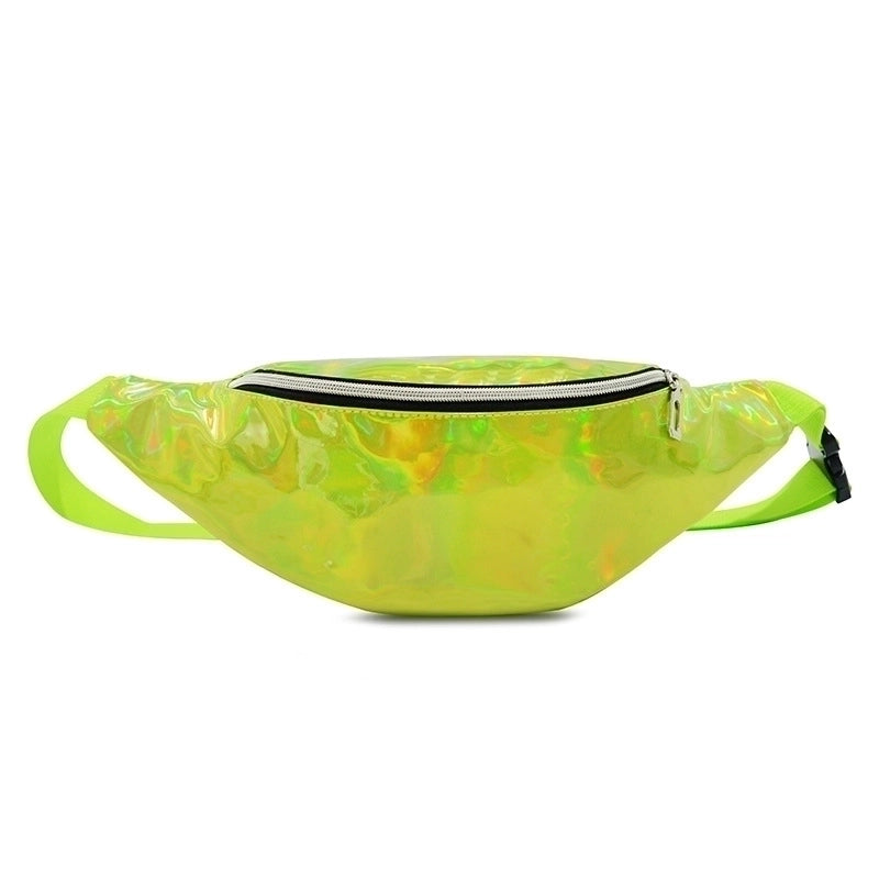 Women's Streetwear Solid Color Pvc Waist Bags