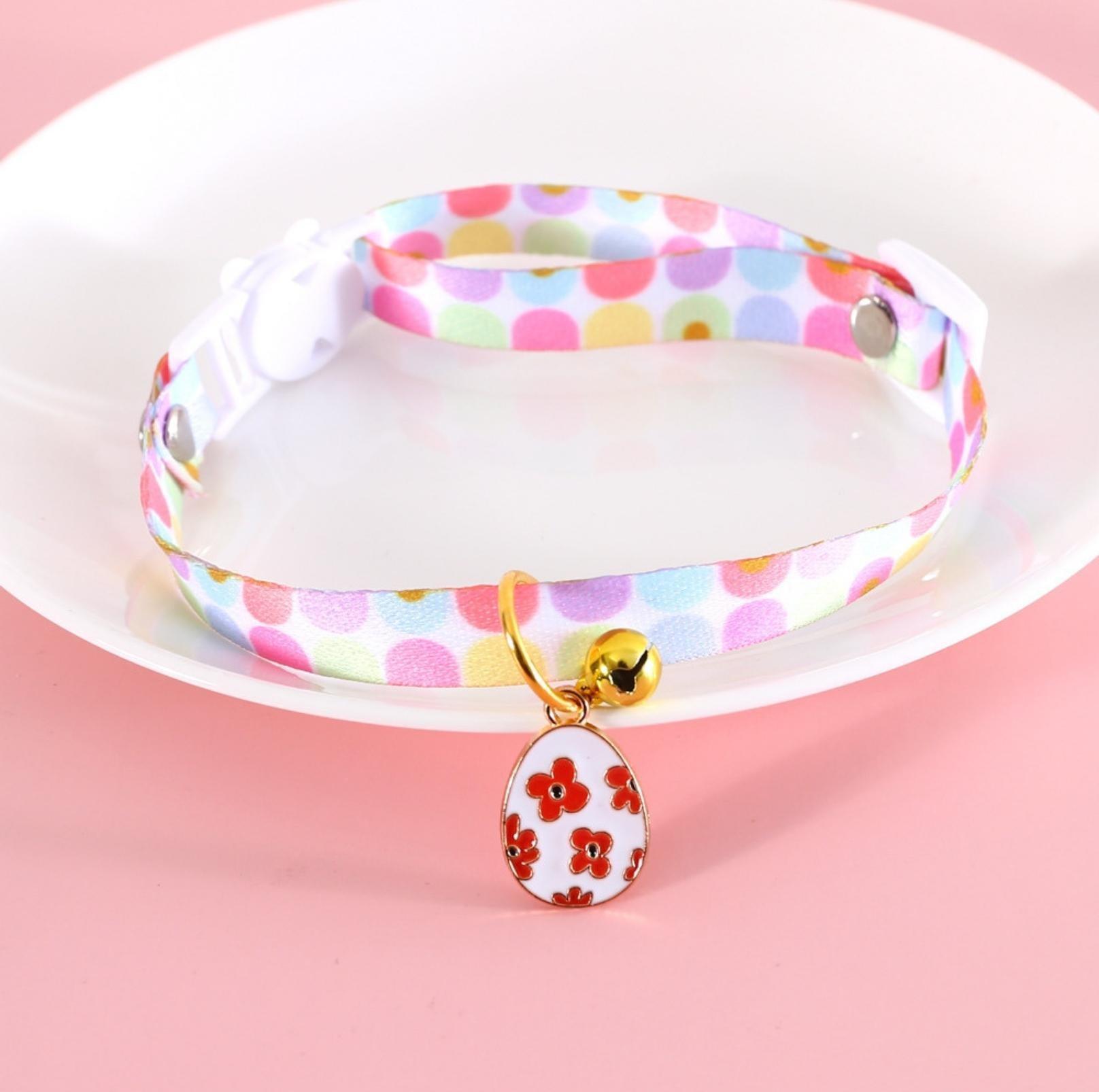 Easter Egg Design Adjustable Pet Collar