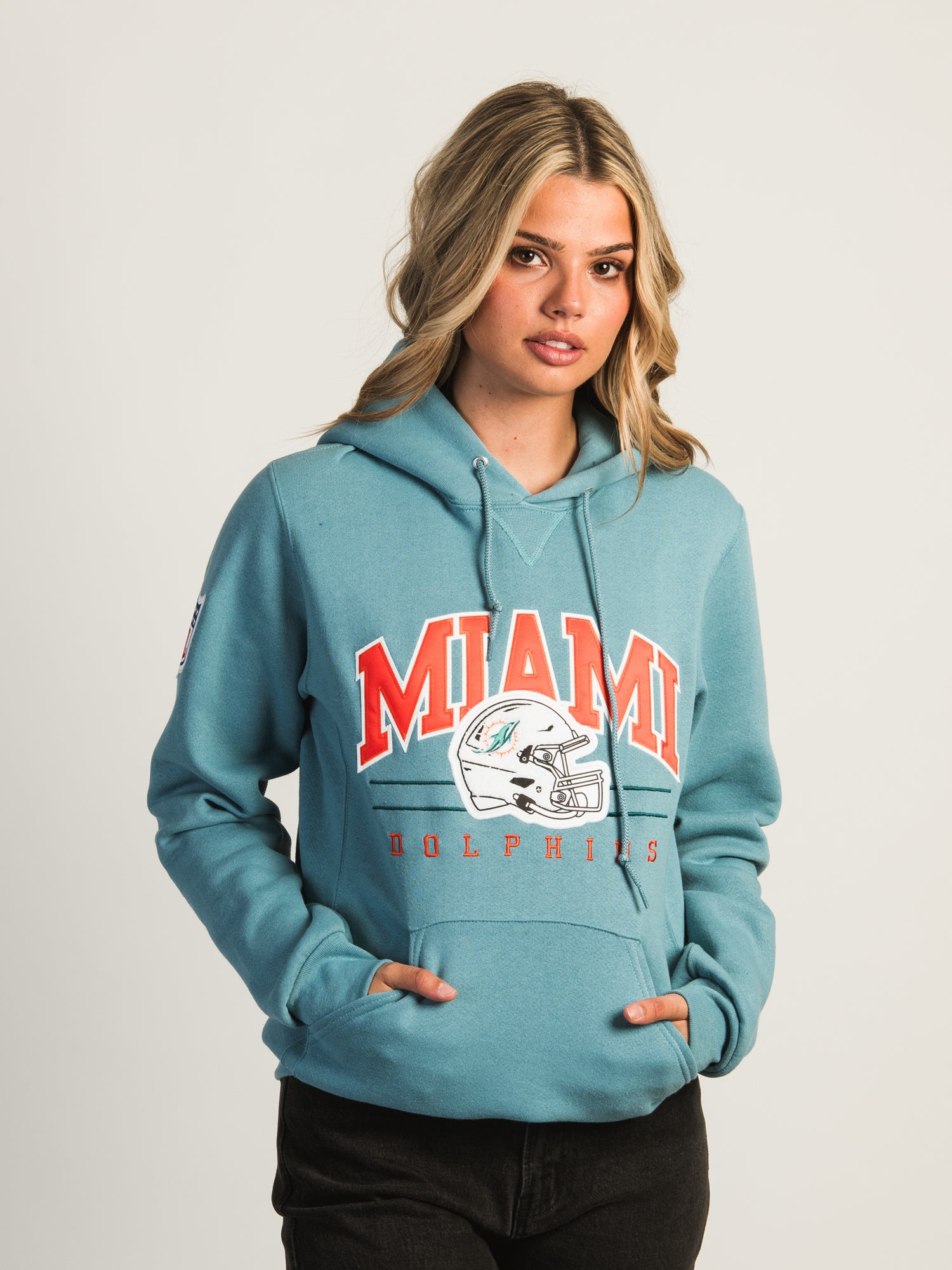 RUSSELL NFL MIAMI DOLPHINS CH PULLOVER HOODIE