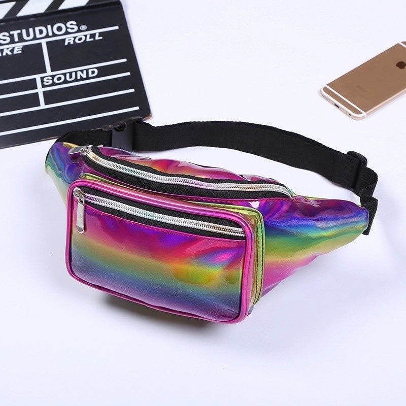Women's Streetwear Solid Color Pu Leather Waist Bags