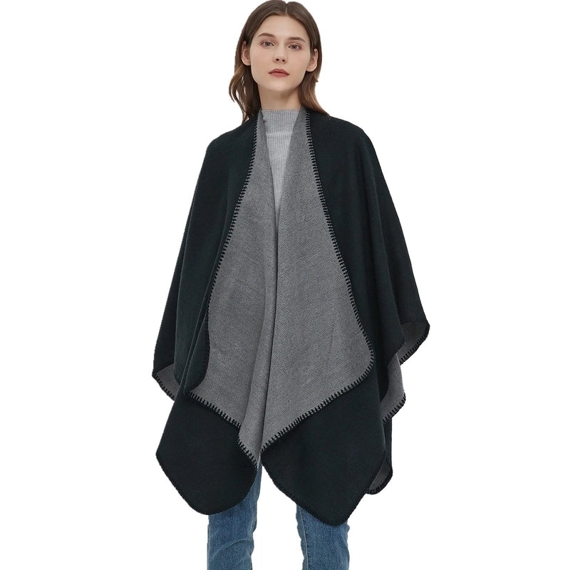 Women's Streetwear Solid Color Imitation Cashmere Shawl