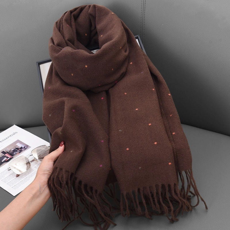 Women's Basic Solid Color Polyester Scarf