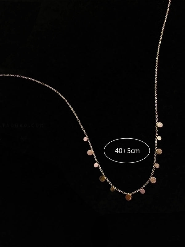 Minimalist Round Stainless Steel Necklace
