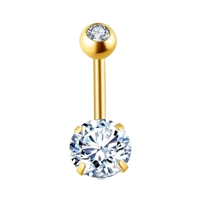 Minimalist Geometric Stainless Steel Plating Belly Ring 1 Piece