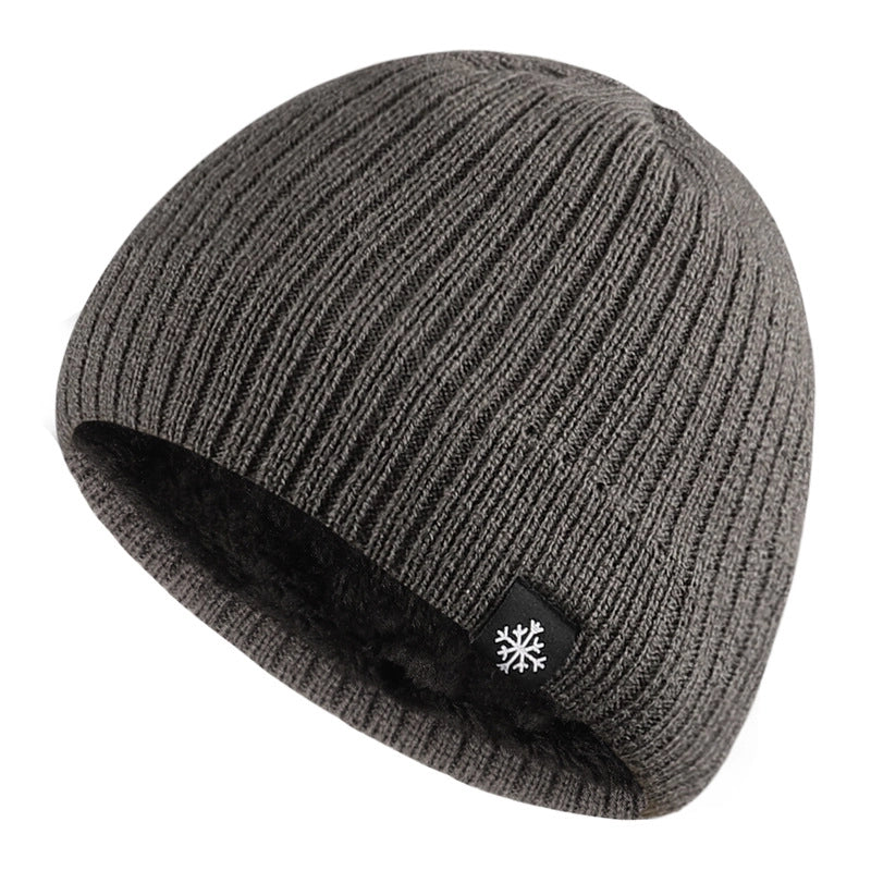 Unisex Basic Solid Color Eaveless Wool Cap