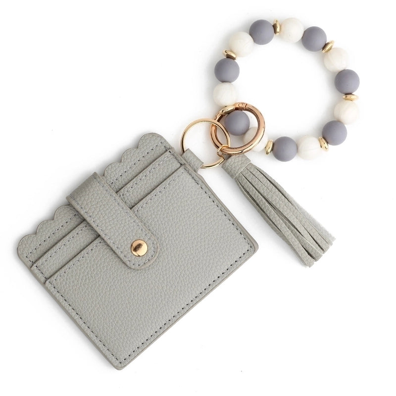 Women's Solid Color Pu Leather Open Card Holders