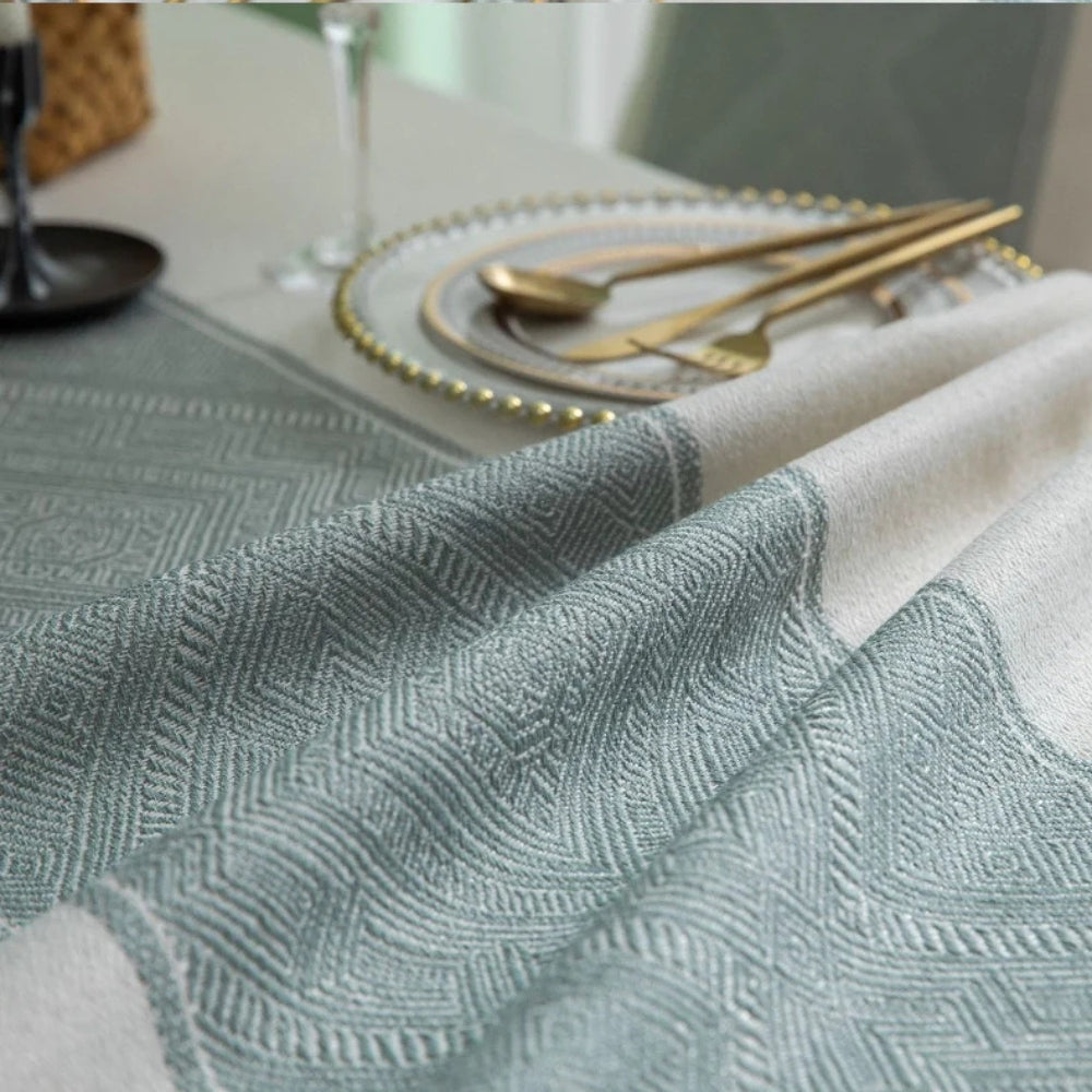 Geometric Tassel Tablecloth