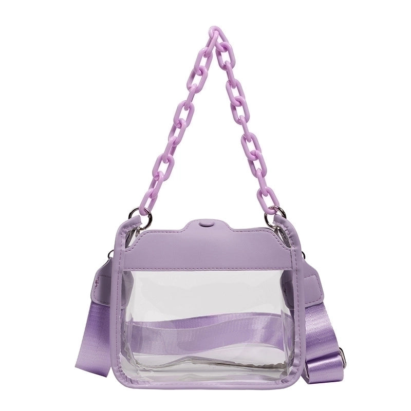 Women's Small All Seasons Pvc Streetwear Square Bag
