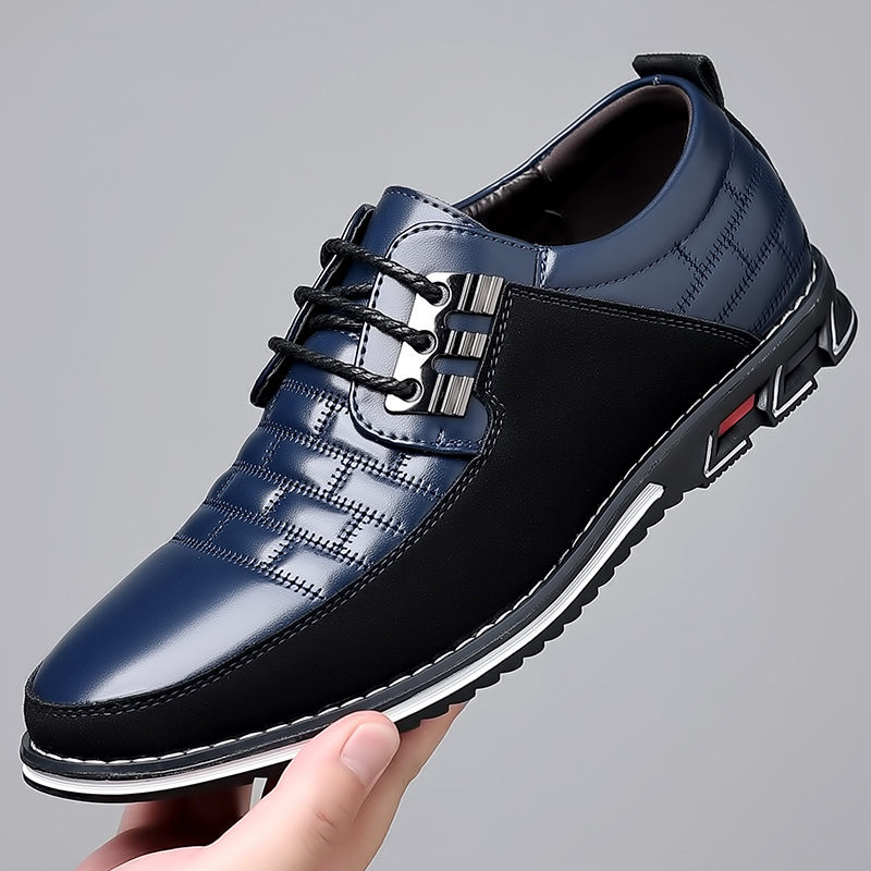 Abeerbajpai  shoes 2024 Men Sneakers Shoes Fashion Brand Classic Lace-Up Casual Loafers Pu Leather Shoes Black Breathable Business Men Shoes