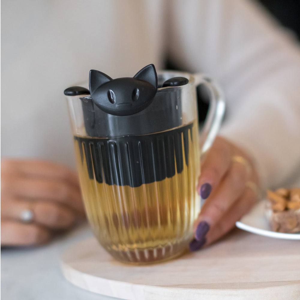 Miaou Tea Strainer - Cosmos Black