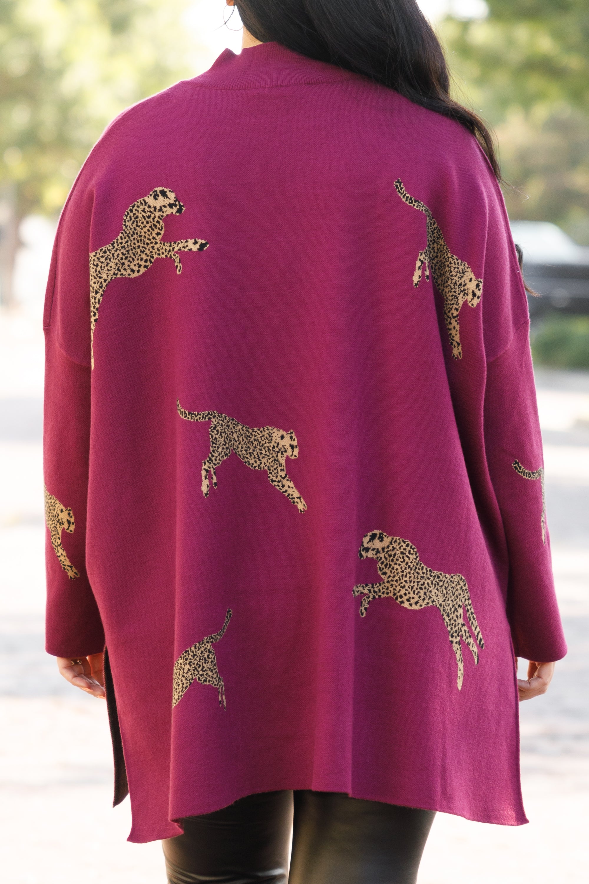 Mother Of The Jungle Sweater. Plum