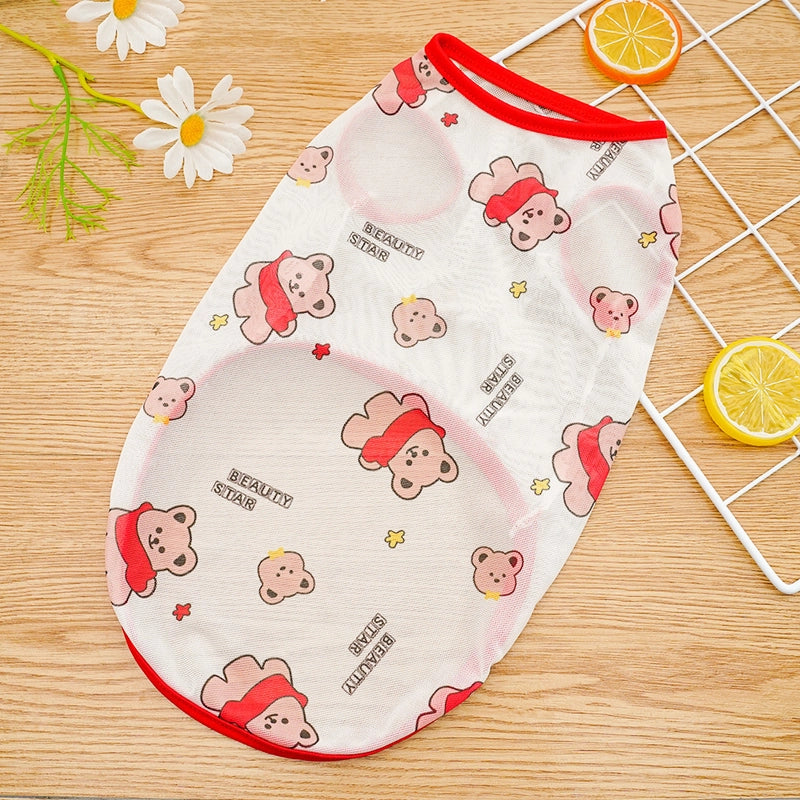 Big Dog 130kg Pet Clothes Vest Supplies Dog Cat Teddy Koji Golden Wool Method Bucket Mesh Breathable