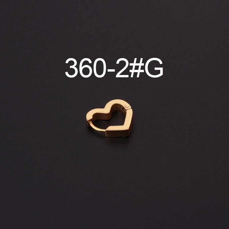 Ear Cartilage Rings & Studs Fashion Geometric 316L Stainless Steel  Plating