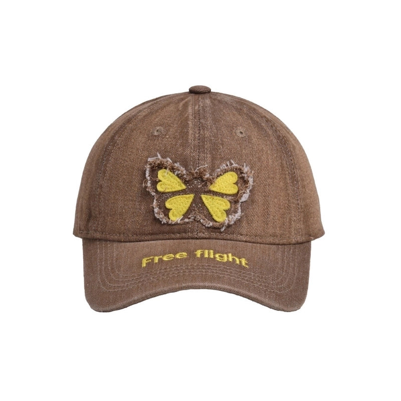 Women's Basic Modern Style Classic Style Butterfly Curved Eaves Baseball Cap