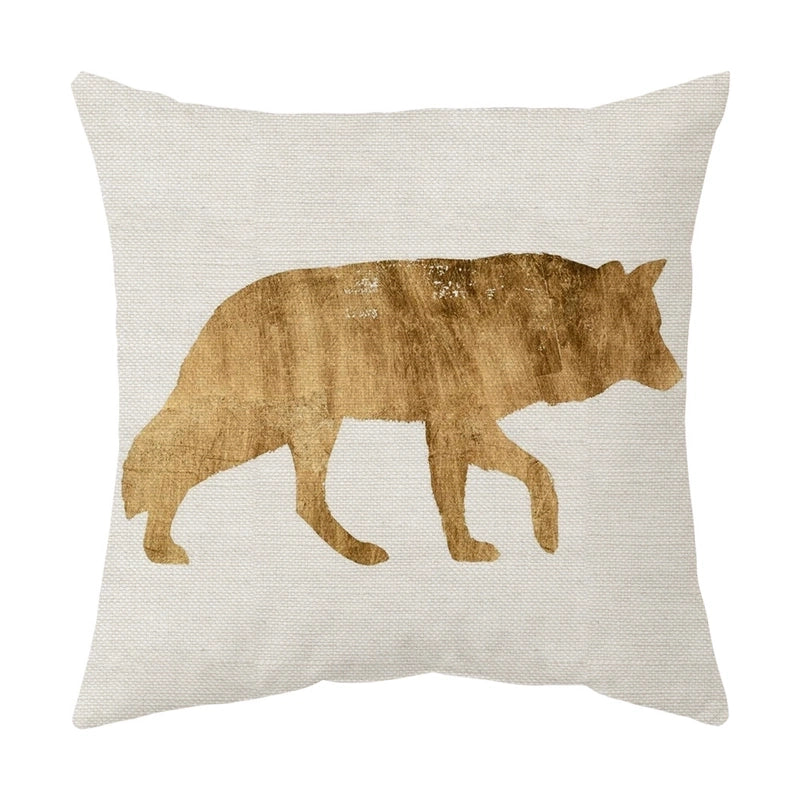 Cute Animal Short Plush Pillow Cases