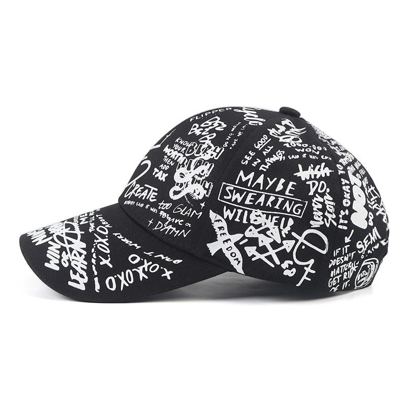 Unisex Classic Style Letter Crimping Baseball Cap