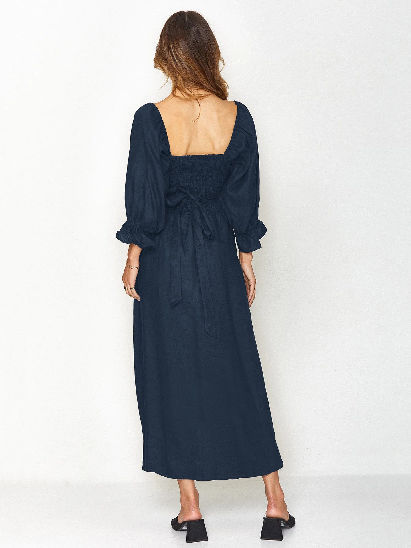 🏖️FRENCH RUFFLED LANTERN SLEEVES MULTI-WEAR DRESS🔥HOT SALE 49% OFF