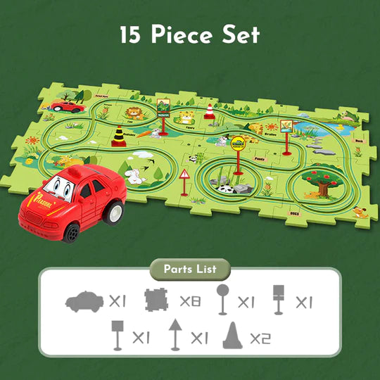 PuzzleRacer™ Kid's Car Track