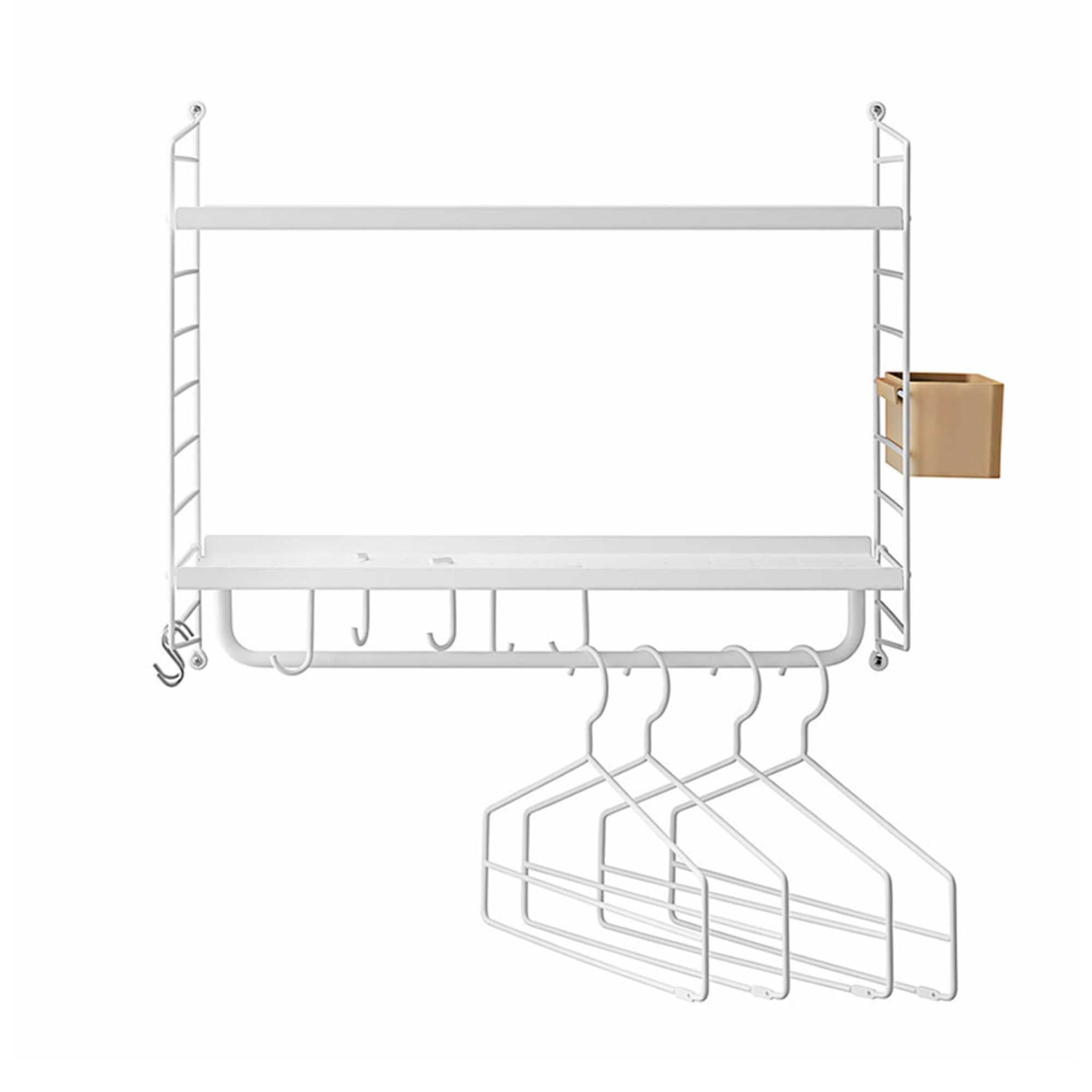 refurbished | String Hallway wall shelf. White