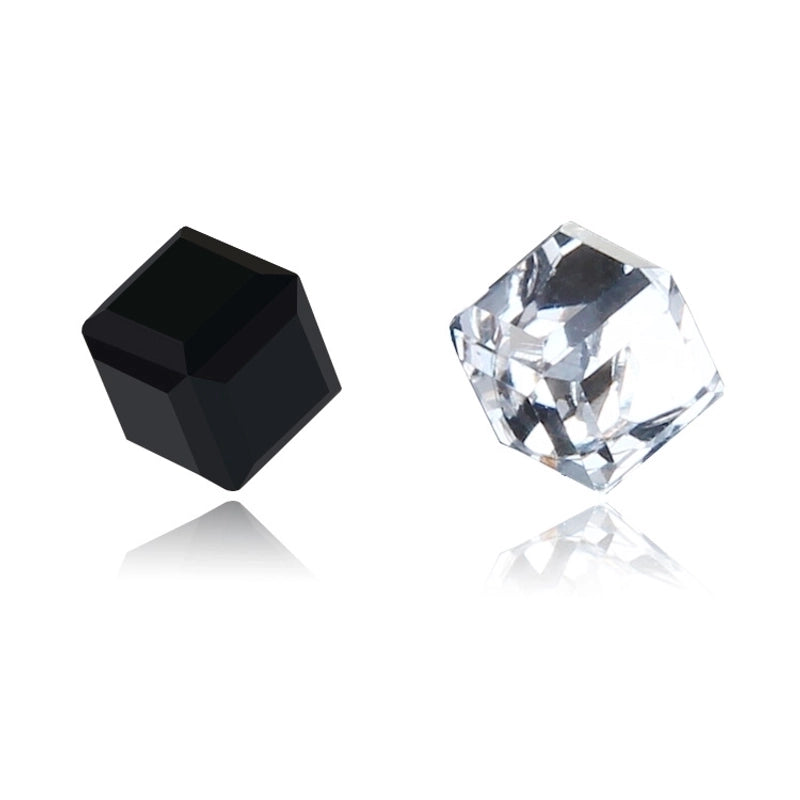 1 Pair Minimalist Geometric Artificial Crystal Magnet Stud Earrings