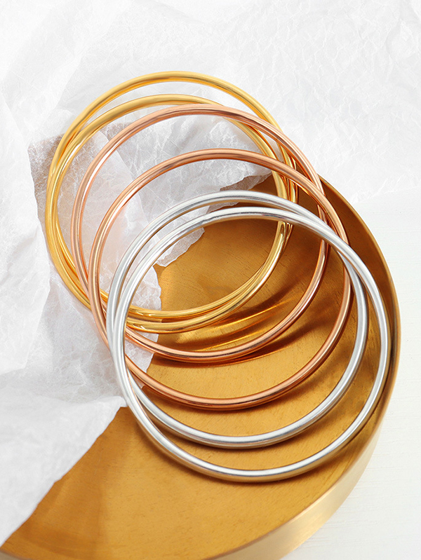 Geometric Solid Color Bracelet Accessories