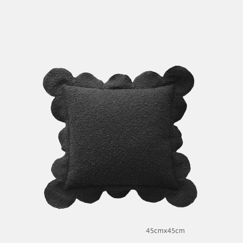 Chic Scallop-Edged Pillow