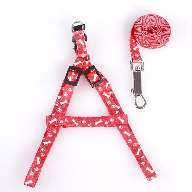 Adjustable Nylon Dog Leash and Harness Set