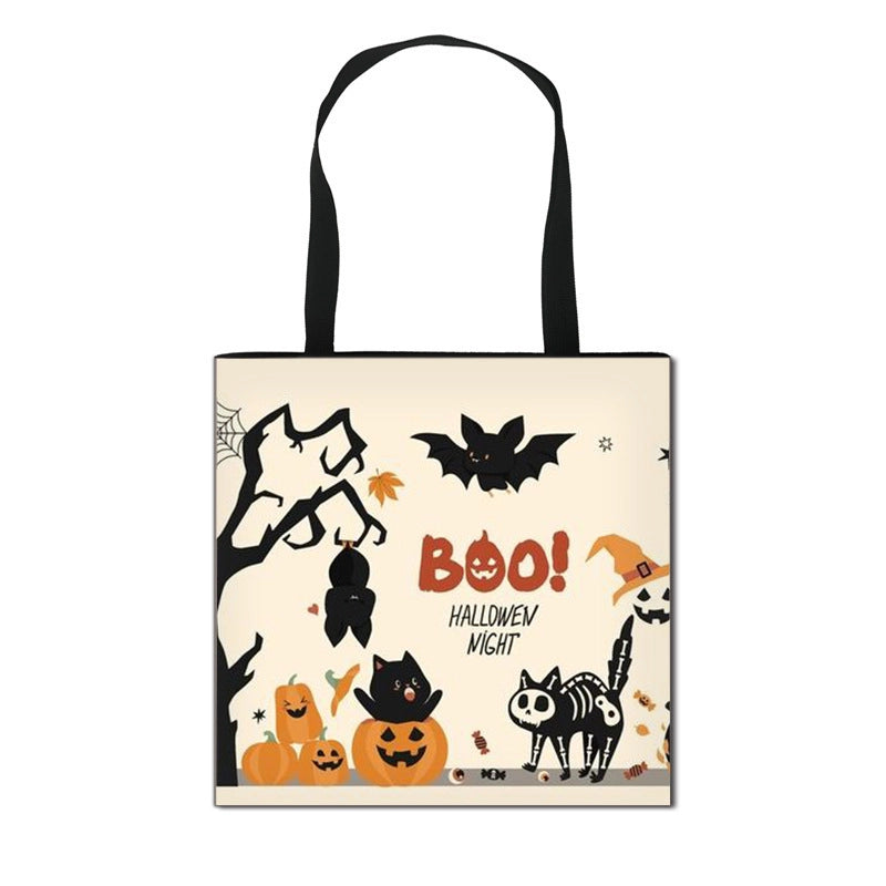 Halloween Canvas Pumpkin Cartoon Bat Cute